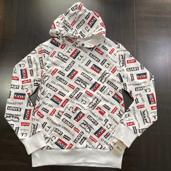 Boys Levi's Fleece Batwing Pullover Hoodie - Picture 15 of 16